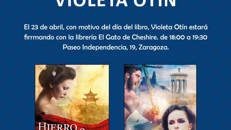 Día del libro con Violeta Otín, Zaragoza
